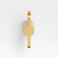 Flat Bar Brushed Brass Cabinet Knob