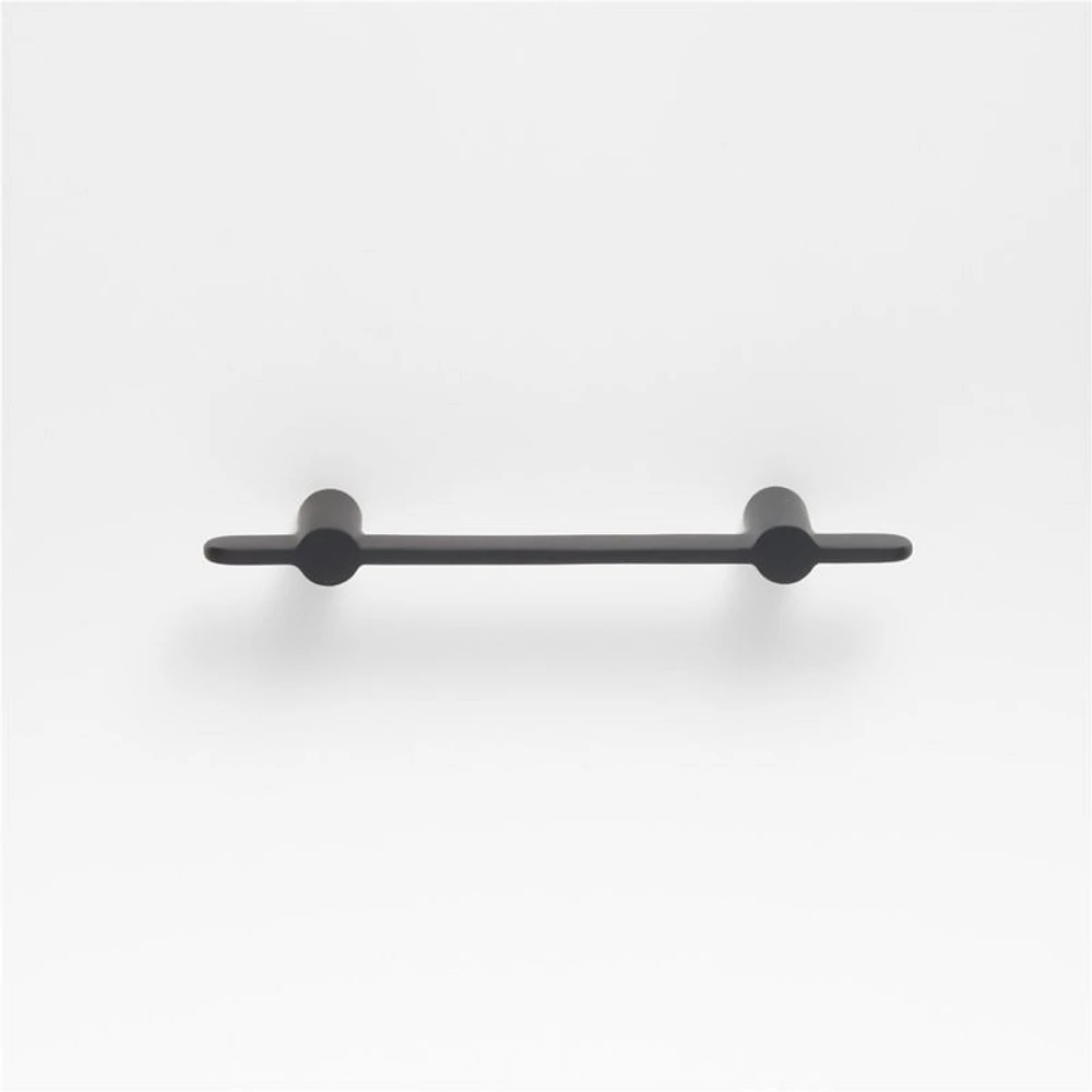 Flat 3" Matte Black Cabinet Drawer Bar Pull