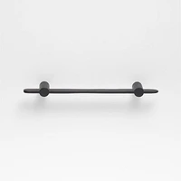 Flat 4" Matte Black Cabinet Drawer Bar Pull