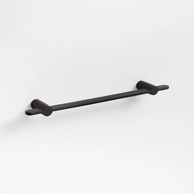 Flat 5" Matte Black Cabinet Drawer Bar Pull