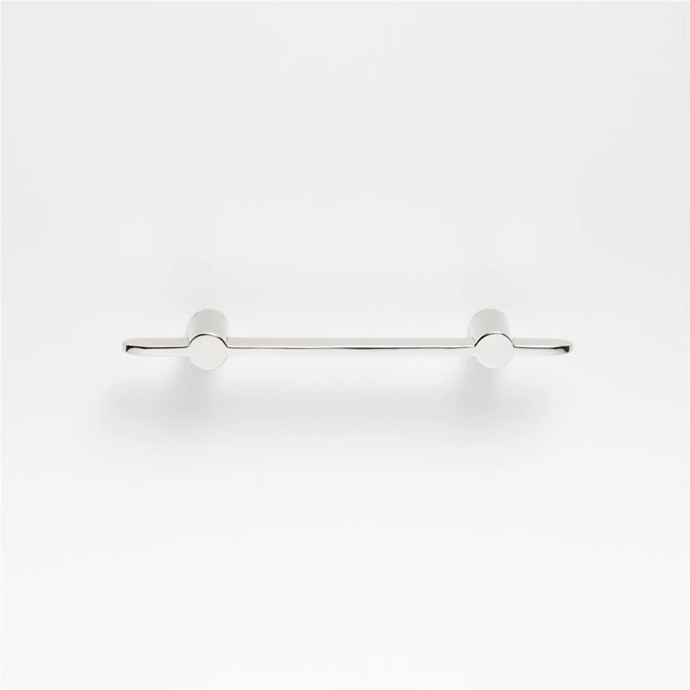 Flat 3" Polished Chrome Cabinet Drawer Bar Pull