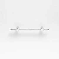 Flat 3" Polished Chrome Cabinet Drawer Bar Pull