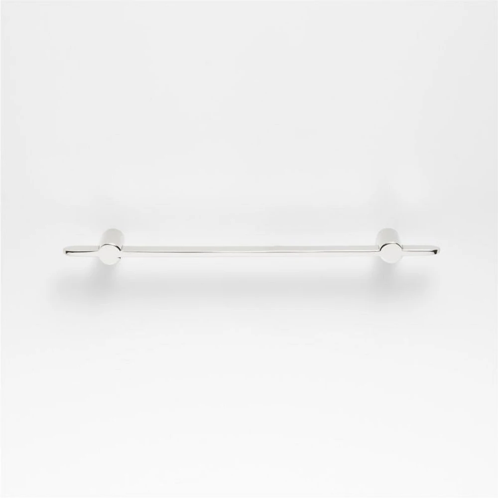 Flat 5" Polished Chrome Cabinet Drawer Bar Pull