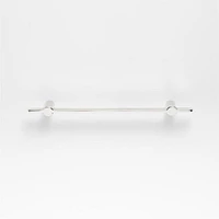 Flat 5" Polished Chrome Cabinet Drawer Bar Pull