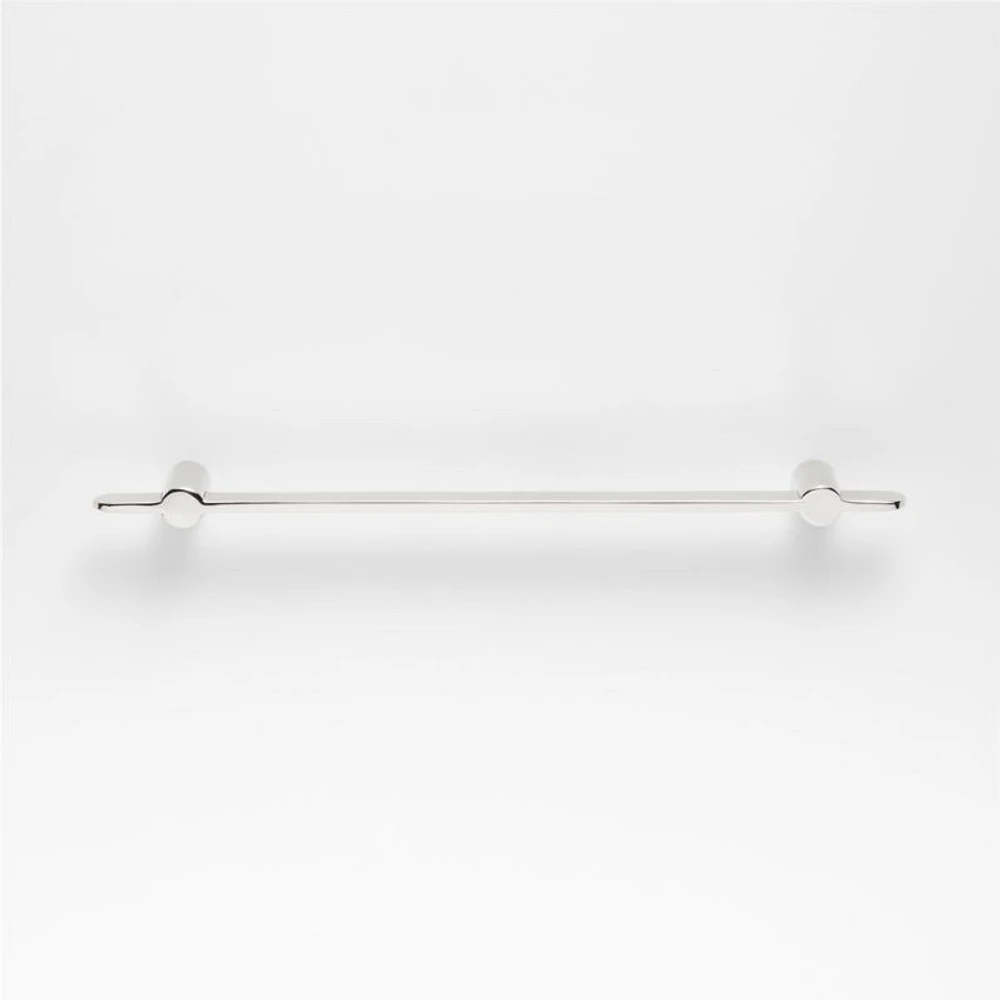 Flat 6" Polished Chrome Cabinet Drawer Bar Pull