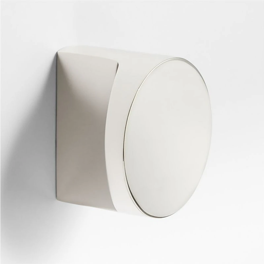 Flat Round Polished Chrome Cabinet Knob
