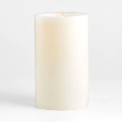 Warm White Flicker Flameless 6"x11" Wax Pillar Candle