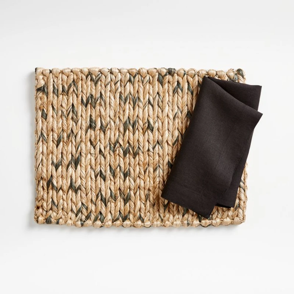 Marin Ink Black EUROPEAN FLAX ™-Certified Linen Napkin