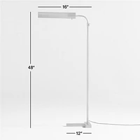 Fleming Black Metal Floor Lamp