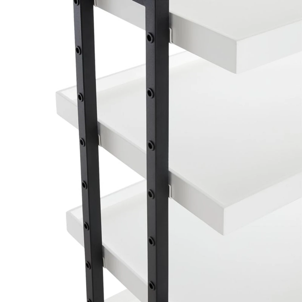 Flex Modular 36" 4-Shelf Half Bookcase
