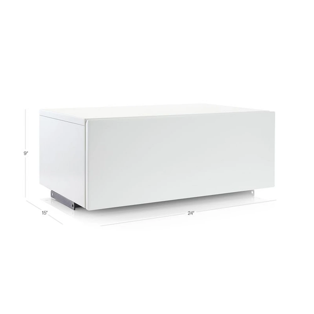 Flex 24" White Storage Drawer Box