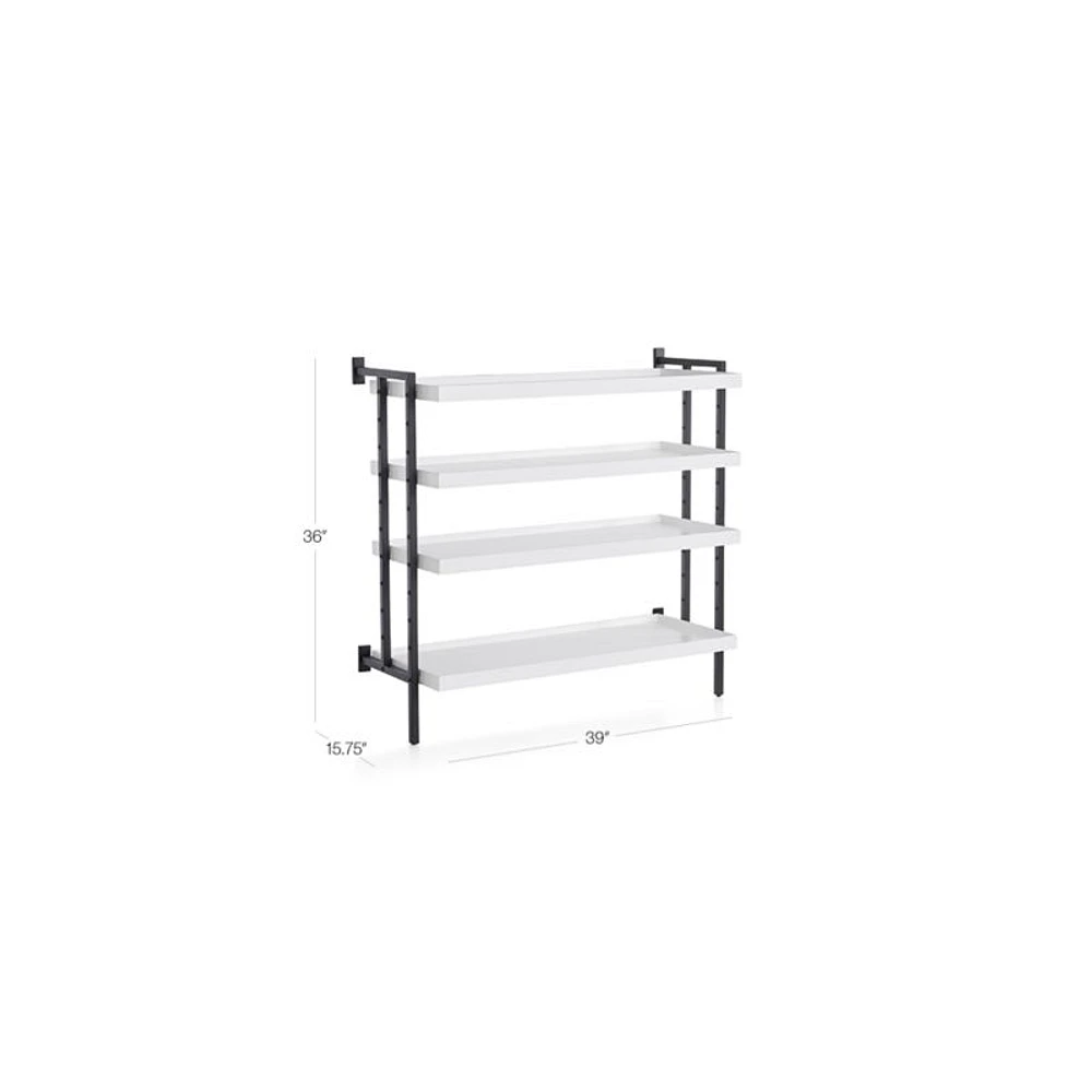 Flex Modular 36" 4-Shelf Half Bookcase