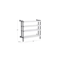 Flex Modular 36" 4-Shelf Half Bookcase