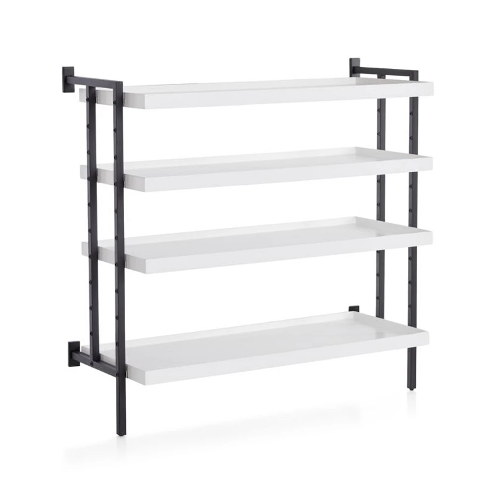 Flex Modular 36" 4-Shelf Half Bookcase