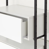Flex White 3-Drawer Bookcase
