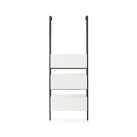 Flex White 3-Drawer Bookcase
