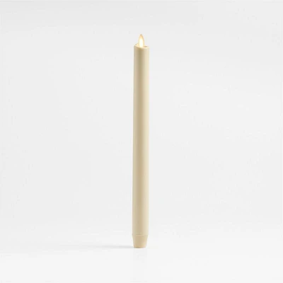 Flicker Flameless Ivory Taper Candle 12"