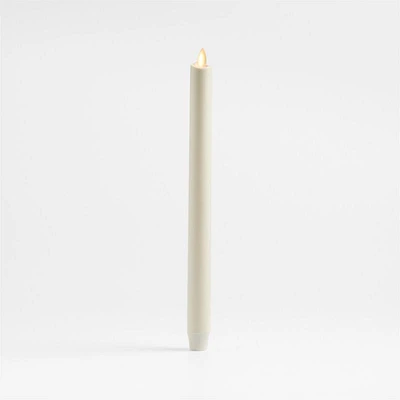 Flicker Flameless White Taper Candle 12"