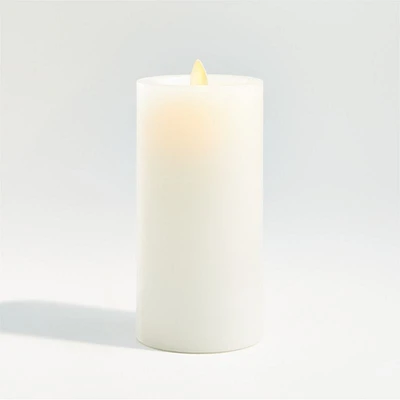 Warm White Flicker Flameless 3"x6" Wax Pillar Candle