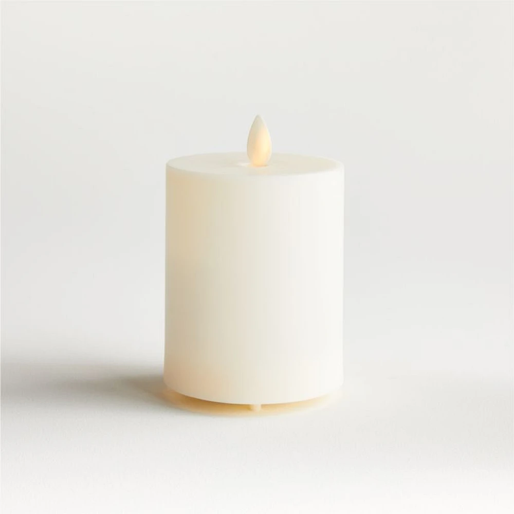 Flicker Outdoor Flameless Pillar Candle 3"x4"