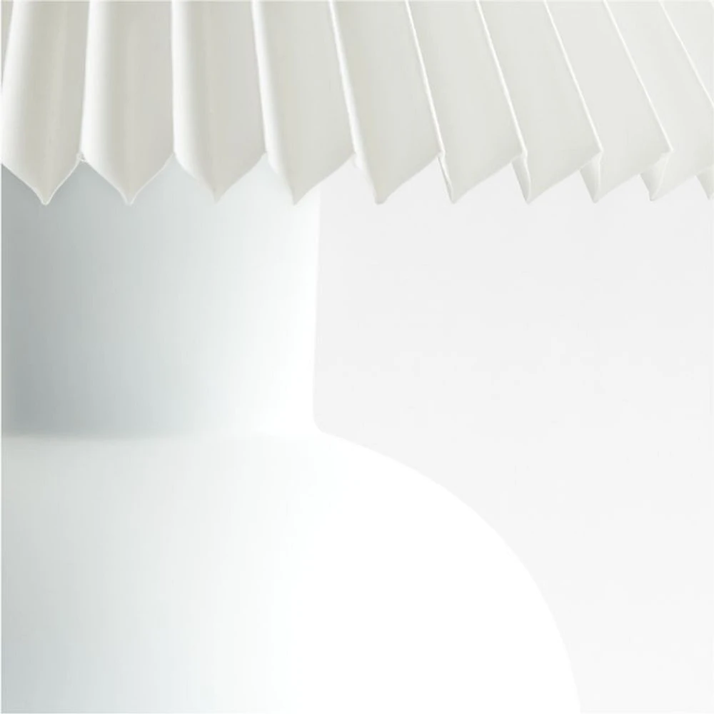 Flo Fluted White Ceramic Kids Table Lamp