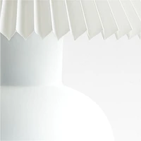 Flo Fluted White Ceramic Kids Table Lamp