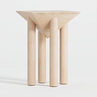 Flora Wood Square End Table
