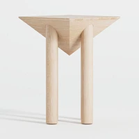 Flora Wood Square End Table
