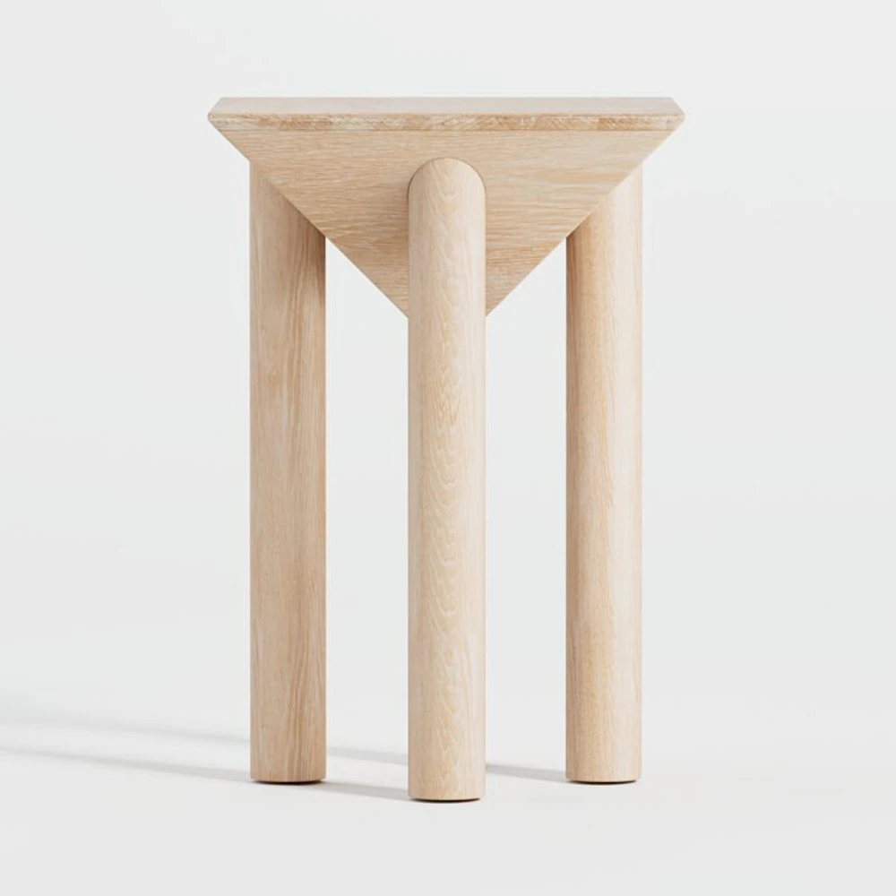 Flora Wood Square End Table