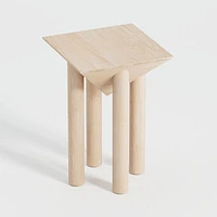 Flora Wood Square End Table