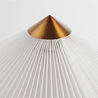 Flores Table Lamp with Pleated Shade