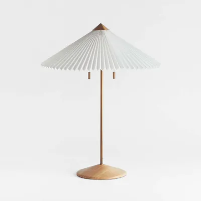 Flores Table Lamp with Pleated Shade