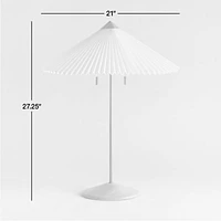 Flores Table Lamp with Pleated Shade