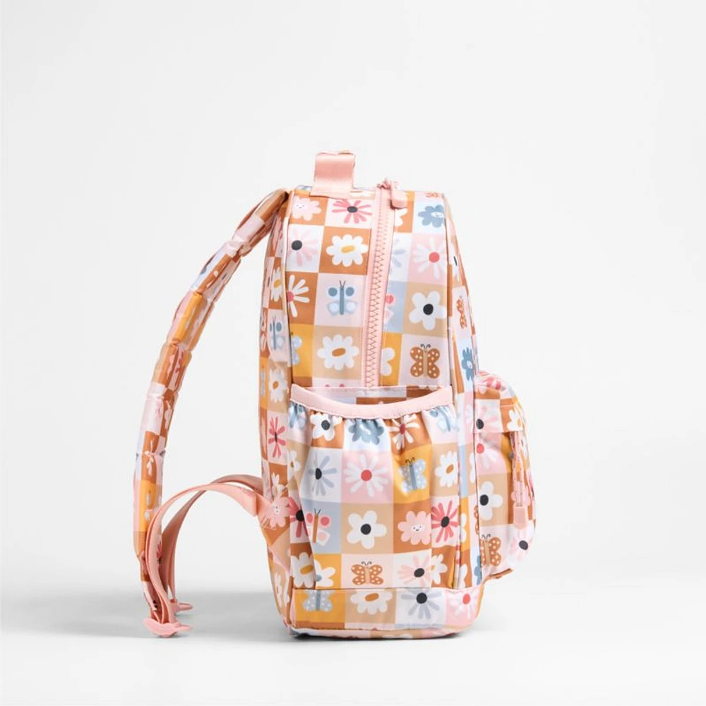 Dreamer Flower Patch Medium Kids Backpack with Side Pockets