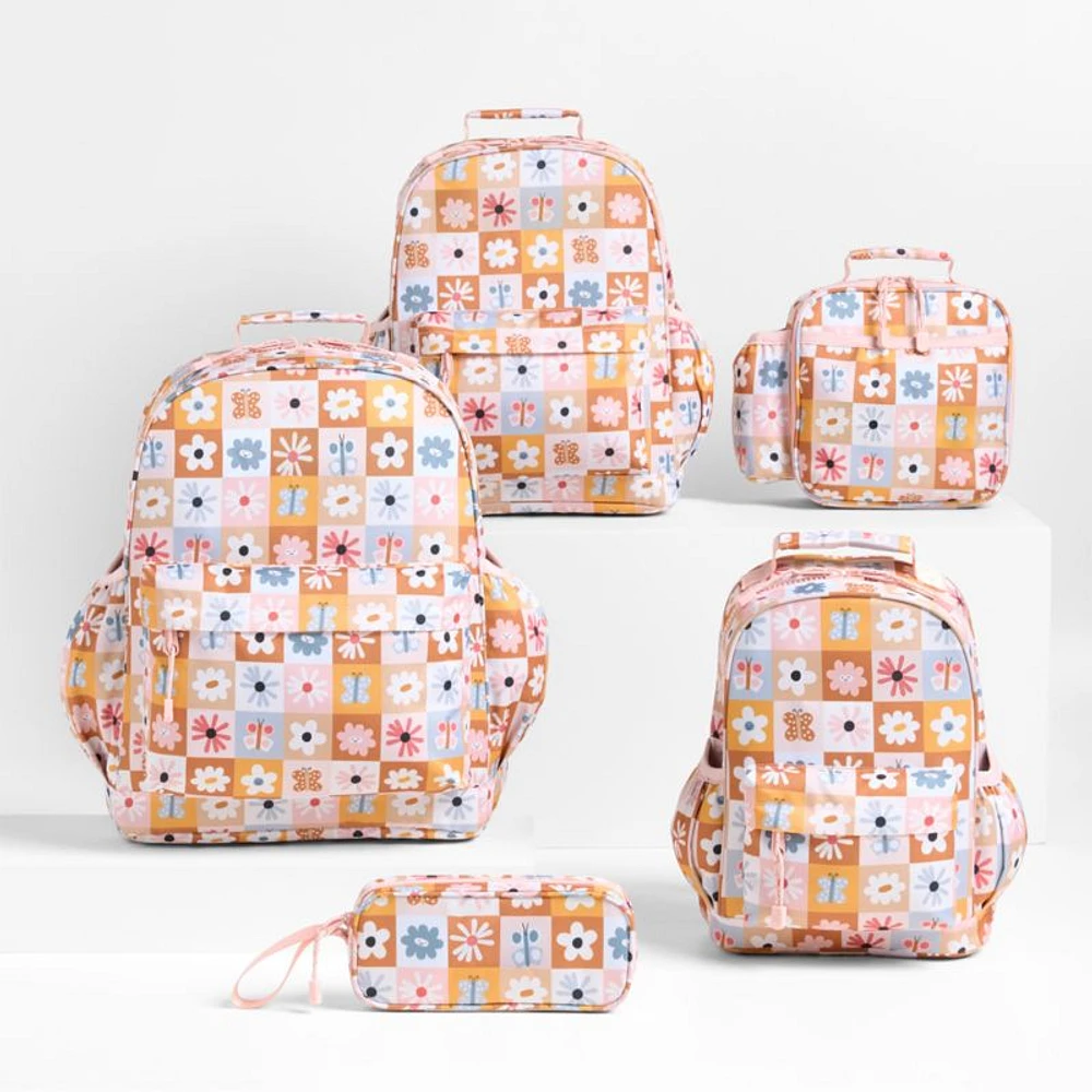 Dreamer Flower Patch Medium Kids Backpack with Side Pockets