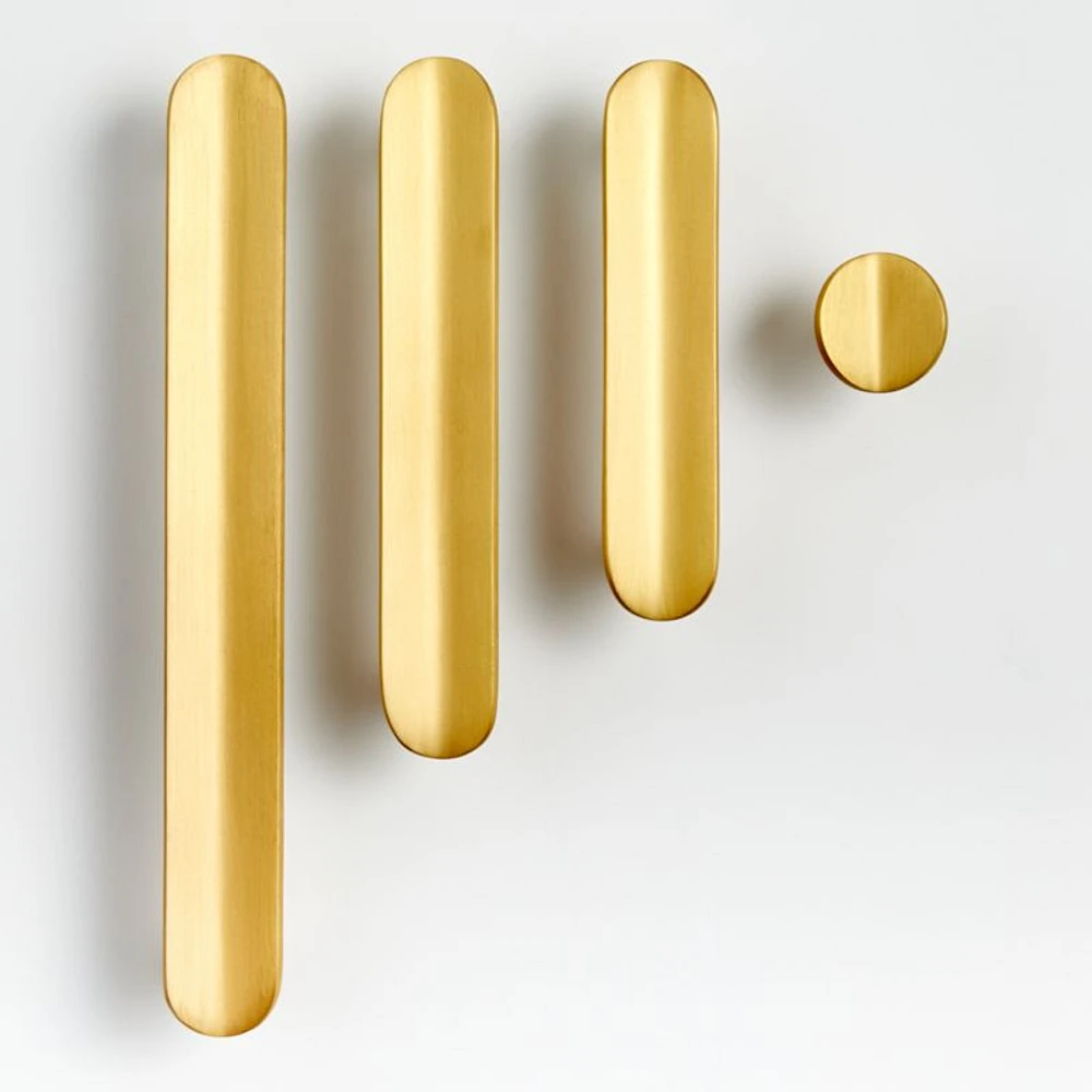 Fold Brass 3" Bar Pull
