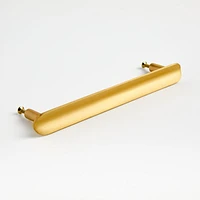 Fold Brass 4" Bar Pull