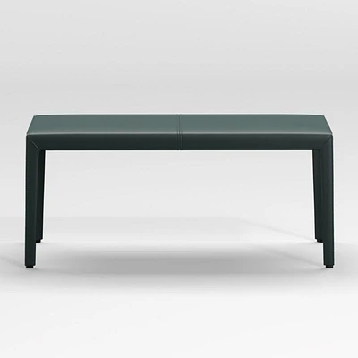 Folio Dark Green Top-Grain Leather 40" Bench