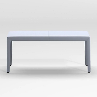 Folio Slate Blue Top-Grain Leather 40" Bench