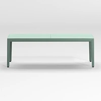 Folio Green Top-Grain Leather 52" Bench