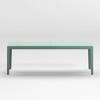 Folio Green Top-Grain Leather 52" Bench