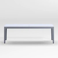 Folio Slate Blue Top-Grain Leather 52" Bench
