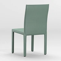 Folio Green Top-Grain Leather Dining Chair