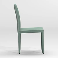 Folio Green Top-Grain Leather Dining Chair