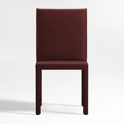 Folio Merlot Top-Grain Leather Dining Chair