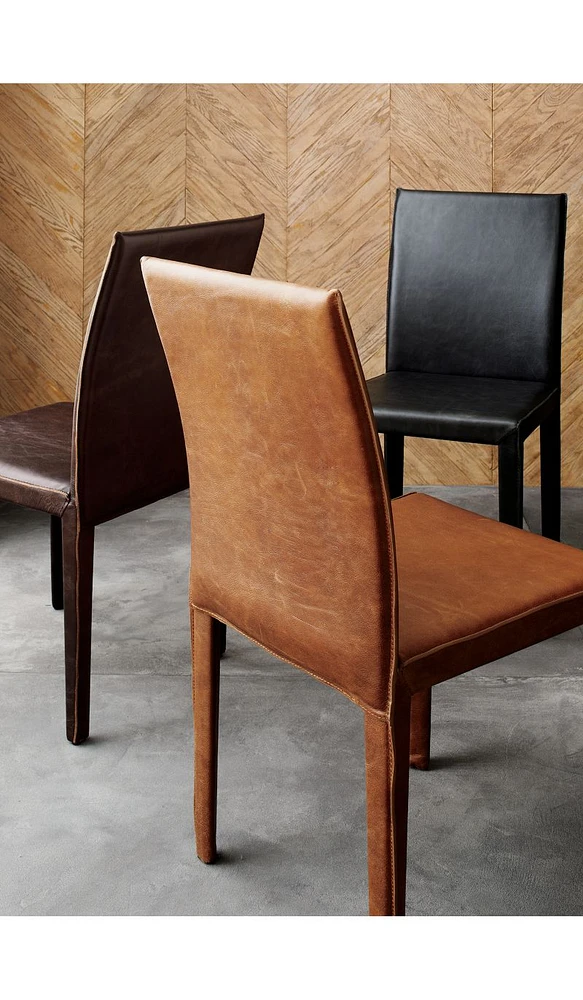 Folio Viola Top-Grain Leather Dining Chair