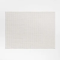 Chilewich ® Rectangular Folly White Neutral Easy-Clean Vinyl Placemat
