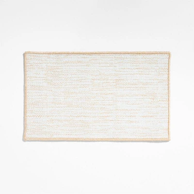 Frame Performance White and Natural Indoor/Outdoor Doormat 18"x30"