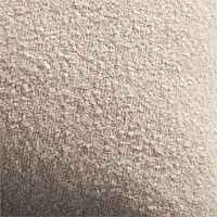 Frances Faux Mohair 23"x23" Frothy Beige Throw Pillow Cover by Jake Arnold