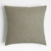 Frances Faux Mohair 23"x23" Leaf Green Throw Pillow Cover by Jake Arnold